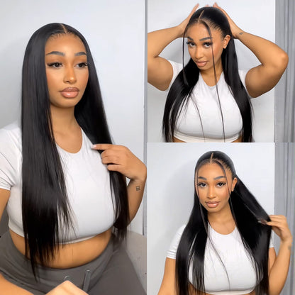 BlackBeautyHair13×4  lace frontal Vietnam Raw SDD bone straight natural black
