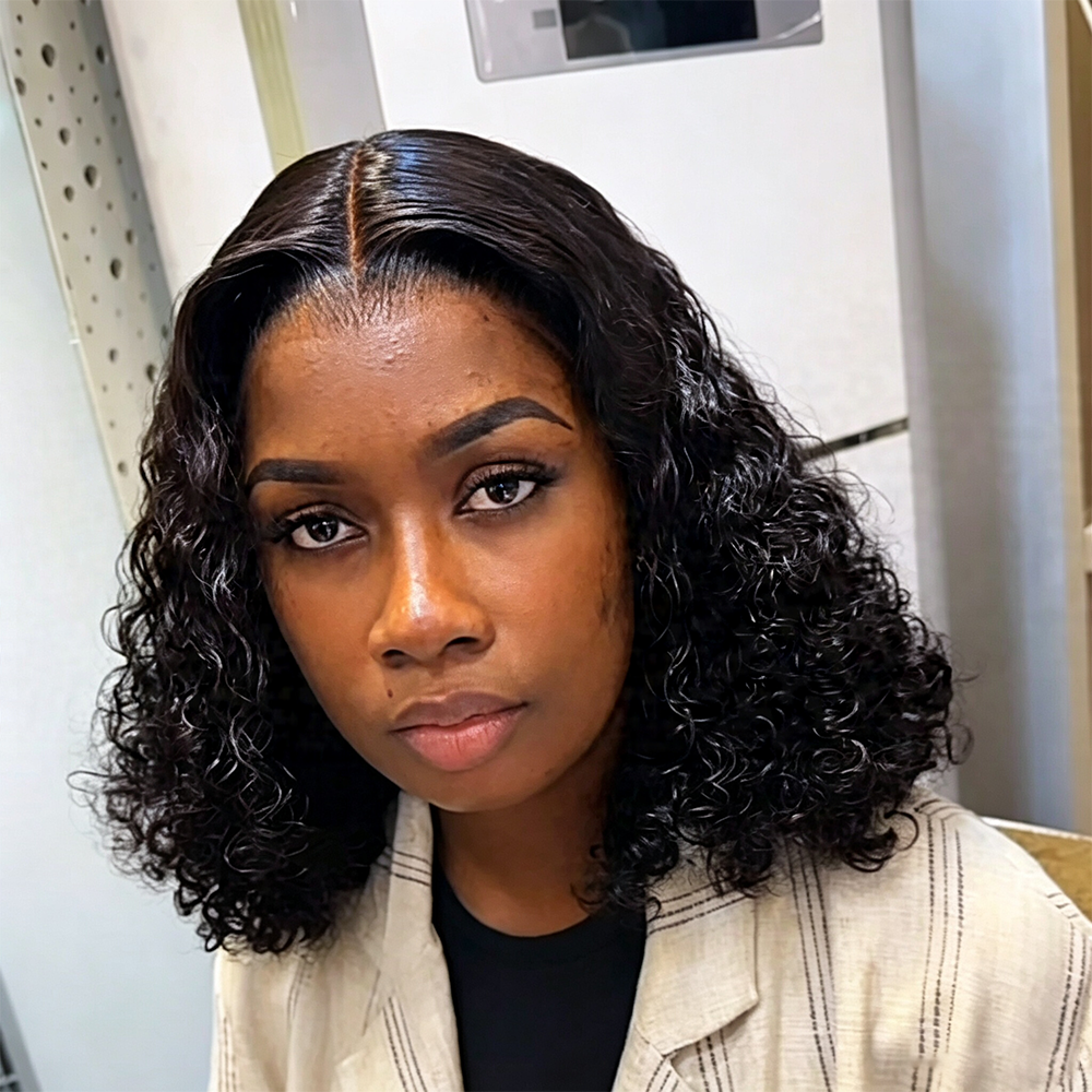 BlackBeautyHair 5×5 BBH lace closure Vietnam raw SDD 450% denisty Elan curl wig natural black