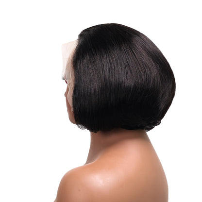 Black Beauty Hair13X4 Transparent lace Archy Cut Vietnam Raw Hair SDD 450% Density Natural color
