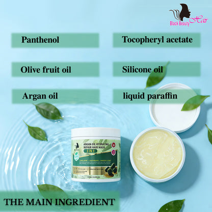 Black Beauty Hair Argan Oil Hydrating Repair Hair Mask 3-in-1