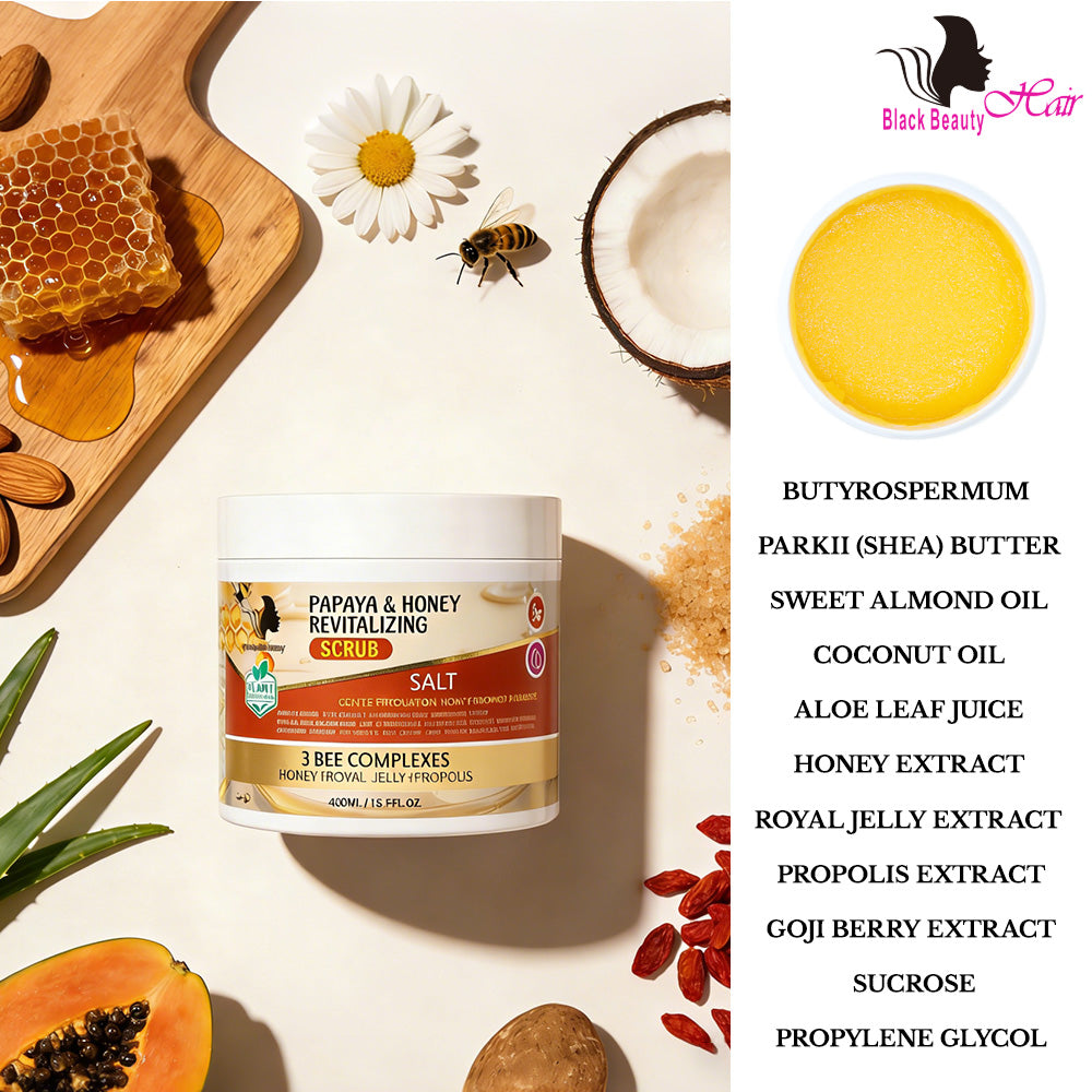 Black Beauty Hair Papaya & Honey Revitalizing Scrub
