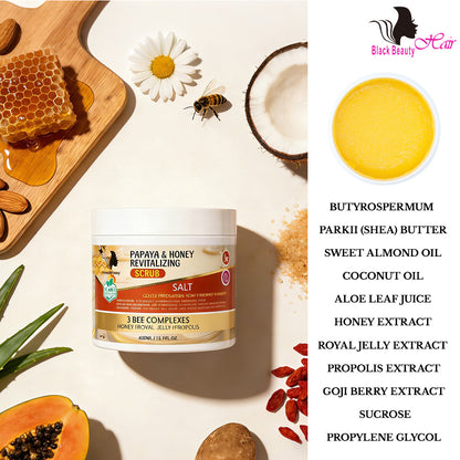 Black Beauty Hair Papaya & Honey Revitalizing Scrub