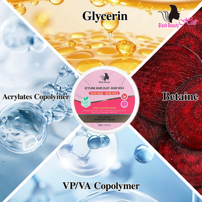 Black Beauty Hair Styling Hair Clay-Hair Wax