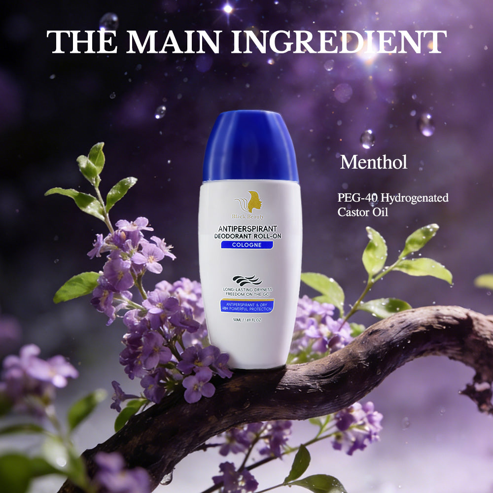 Black Beauty Hair Antiperspirant Deodorant Roll-On Cologne