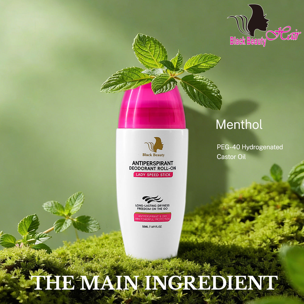 Black Beauty Hair Antiperspirant Deodorant Roll-On Lady Speed Stick