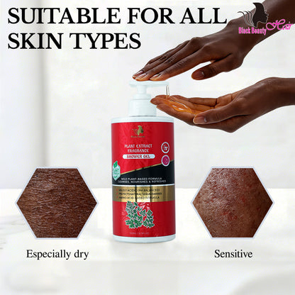 Black Beauty Hair Plant Extract Fragrance Shower Gel
