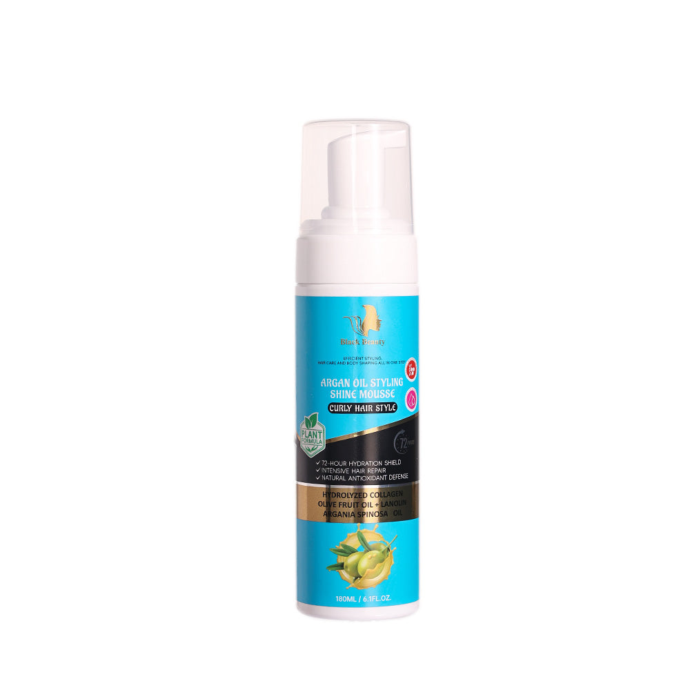 Black Beauty Hair Argan Oil Styling Shine Mousse
