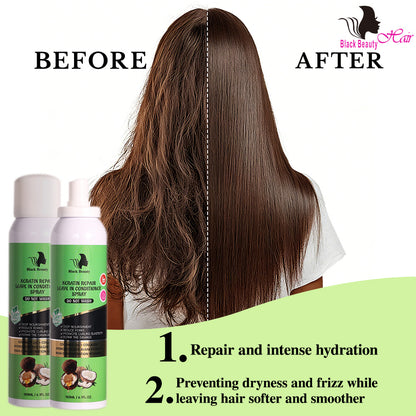 Black Beauty Hair Keratin Repair Leave-In Conditioner Spray