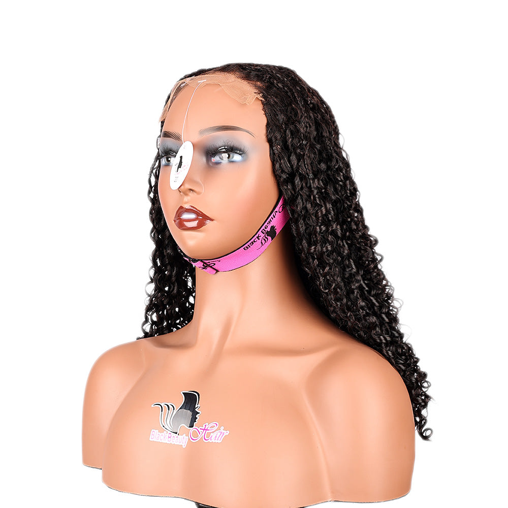 Black Beauty Hair 5×5 transparent lace closure Vietnam raw hair SDD braid pixie curl