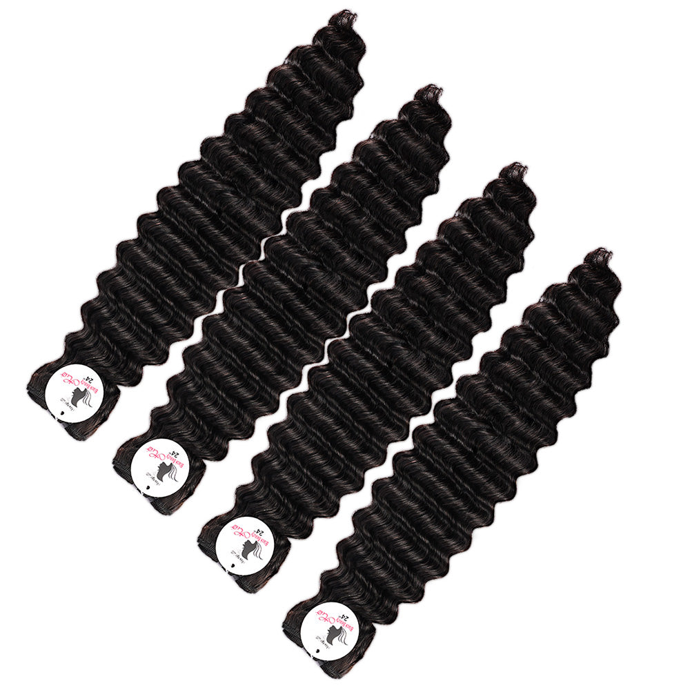 Black Beauty Hair Deep Wave Remy Hair Human Hair Bundles SDD BUNDELS 4 Bundles