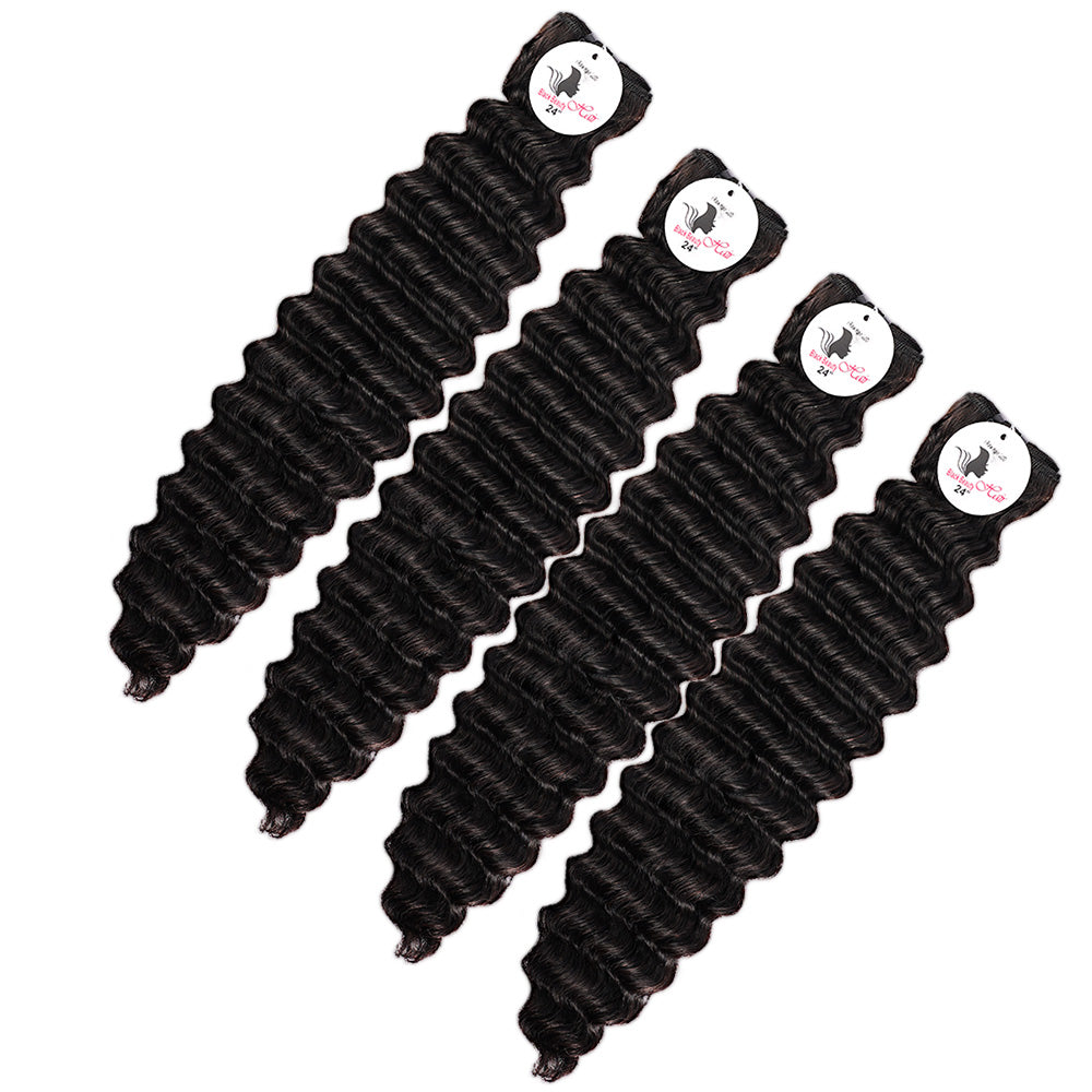 Black Beauty Hair Deep Wave Remy Hair Human Hair Bundles SDD BUNDELS 4 Bundles