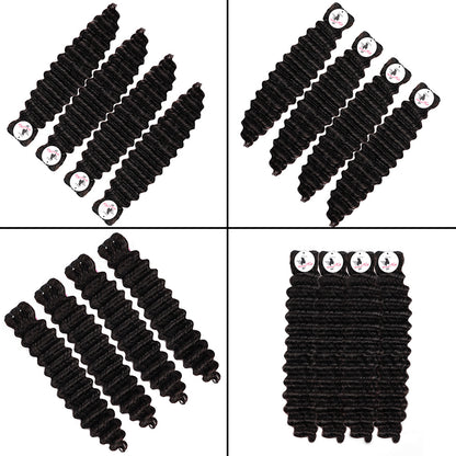 Black Beauty Hair Deep Wave Remy Hair Human Hair Bundles SDD BUNDELS 4 Bundles