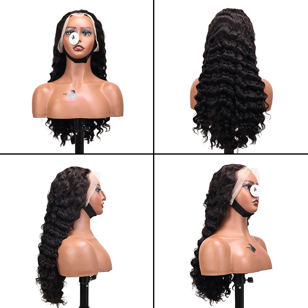 Black Beauty Hair 13X4 LACE Raw Hair SDD 350% Density Funmi Wig Natura Loose Deep