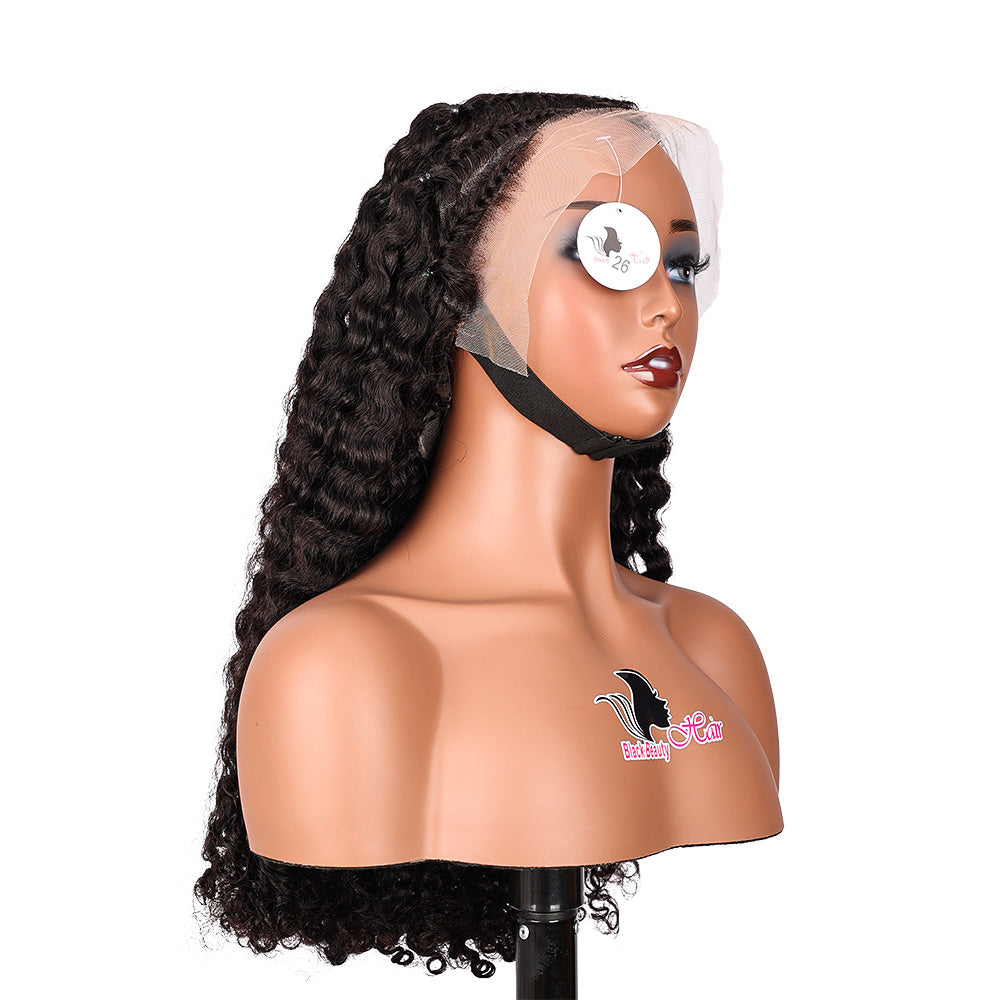 Black Beauty Hair13×4 SDD  Fumi  transparent lace Frontal Wig Vietnam raw hair SDD romance curl braid natural color