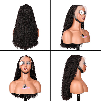 Black Beauty Hair13×4 SDD  Fumi  transparent lace Frontal Wig Vietnam raw hair SDD romance curl braid natural color