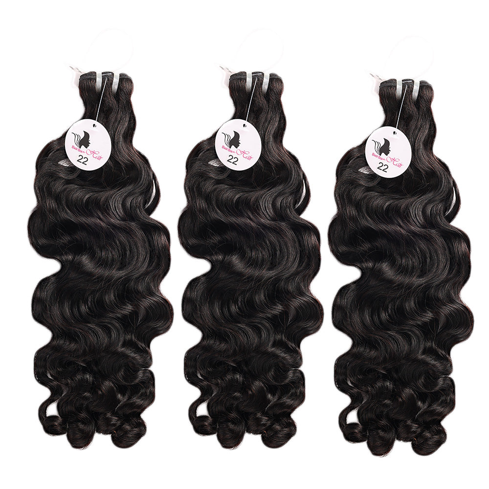 Black Beauty Hair bouncy india  raw hair natural color bundle Human Hair Bundles SDD BUNDELS 3 Bundles