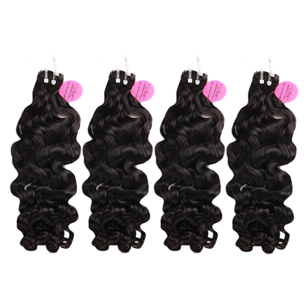 Black Beauty Hair bouncy india raw hair natural color bundle Human Hair Bundles SDD BUNDELS 4 Bundles