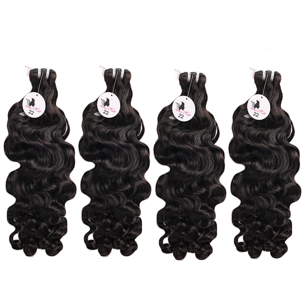 Black Beauty Hair bouncy india raw hair natural color bundle Human Hair Bundles SDD BUNDELS 4 Bundles