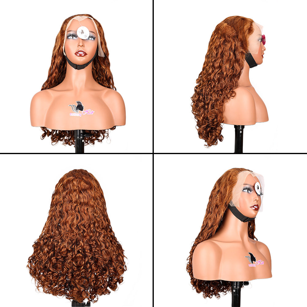 Black Beauty Hair13×4 SDD Fumi transparent lace Frontal Wig Vietnam raw hair SDD romance curl Brown
