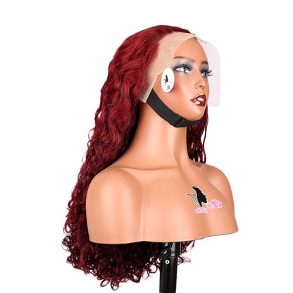 Black Beauty Hair13×4 SDD Fumi transparent lace Frontal Wig Vietnam raw hair SDD romance curl 99J