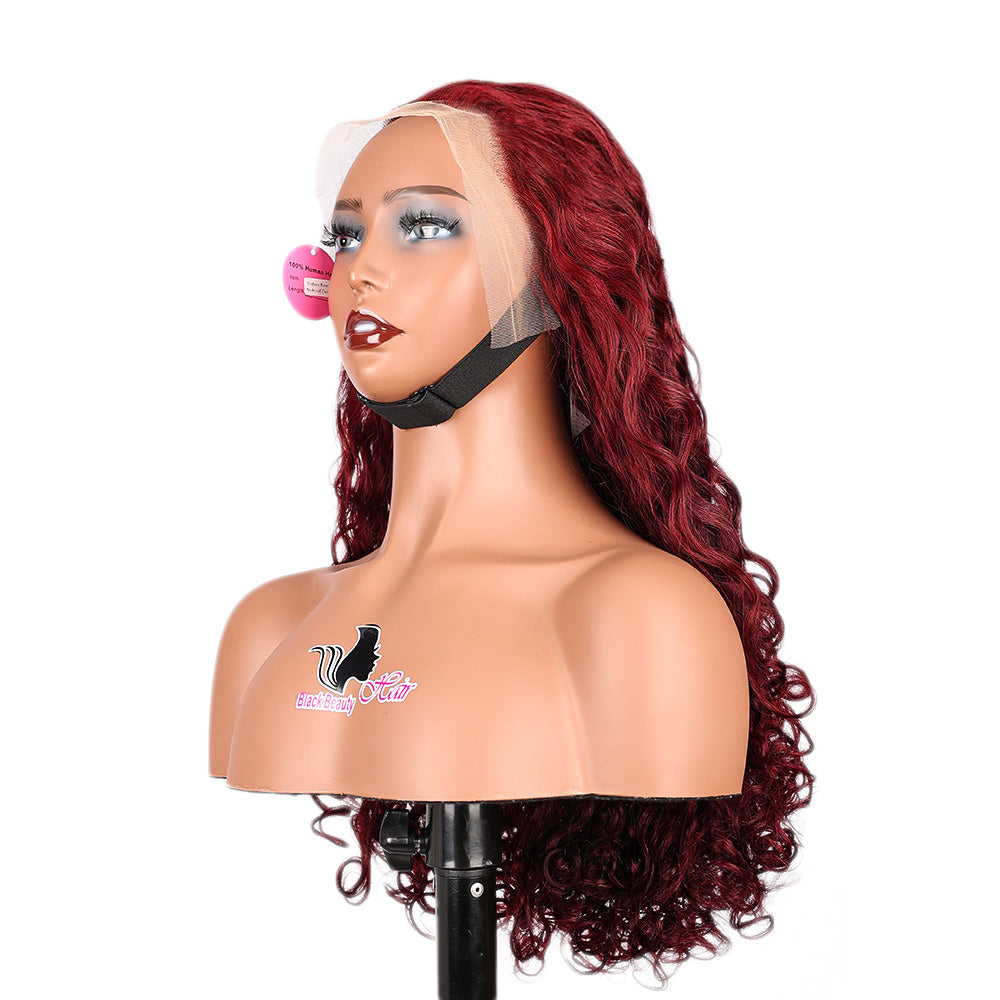 Black Beauty Hair13×4 SDD Fumi transparent lace Frontal Wig Vietnam raw hair SDD romance curl 99J