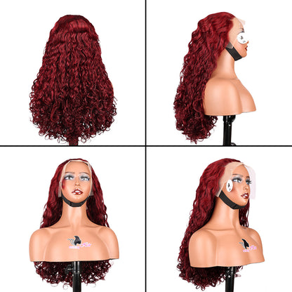 Black Beauty Hair13×4 SDD Fumi transparent lace Frontal Wig Vietnam raw hair SDD romance curl 99J