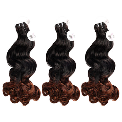 Black Beauty Hair Vietnam raw hair SDD  bouncy black and brown color bundle