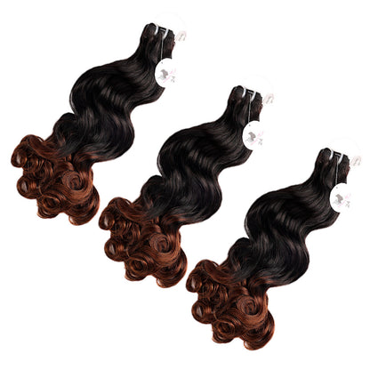 Black Beauty Hair Vietnam raw hair SDD  bouncy black and brown color bundle