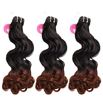 Black Beauty Hair Vietnam raw hair SDD  bouncy black and brown color bundle