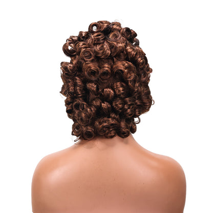 BlackbeautyHair Pixie Cut Wig Funmi WigMireille Coily CurlT1B/4#