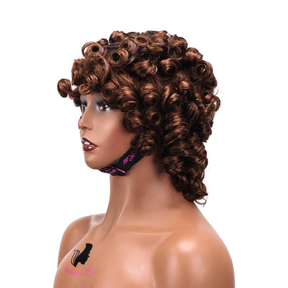 BlackbeautyHair Pixie Cut Wig Funmi WigMireille Coily CurlT1B/4#