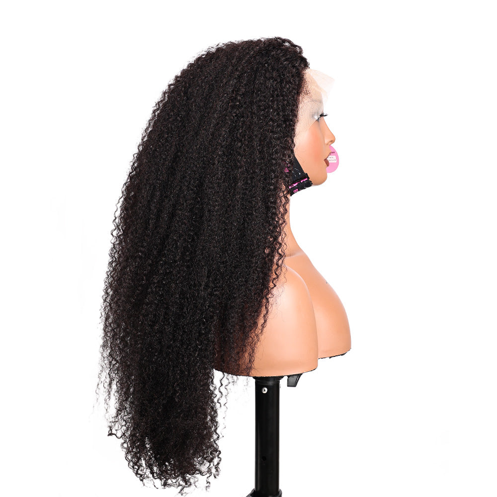 Black Beauty Hair 13X4 LACE Raw Hair SDD 350% Density Funmi Wig Kinky Curly Wig
