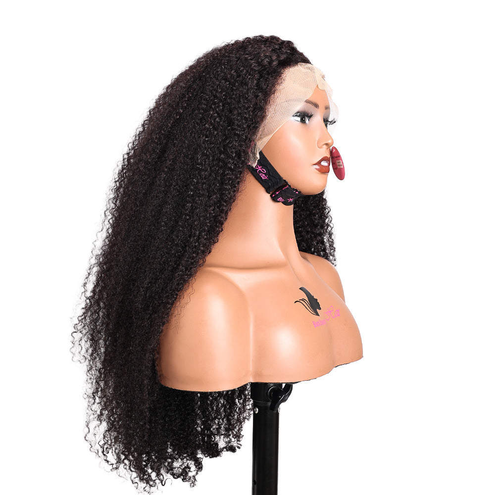 Black Beauty Hair 13X4 LACE Raw Hair SDD 350% Density Funmi Wig Kinky Curly Wig