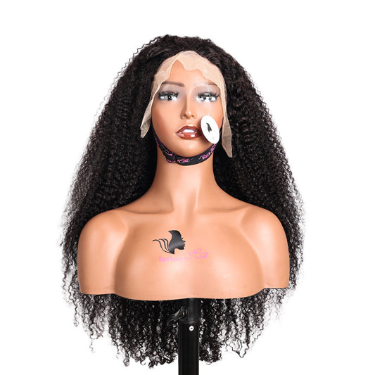Black Beauty Hair 13X4 LACE Raw Hair SDD 350% Density Funmi Wig Kinky Curly Wig