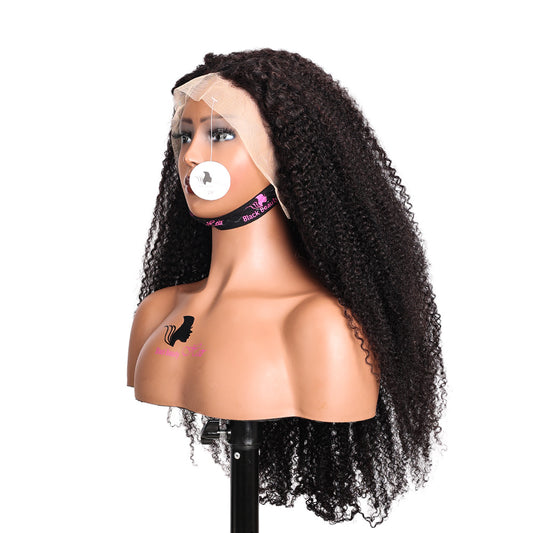 Black Beauty Hair 13X4 LACE Raw Hair SDD 350% Density Funmi Wig Kinky Curly Wig