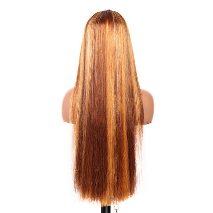 Black Beauty Hair 13X4 SDD  Straight Highlight Lace Front Human Hair 300% Density