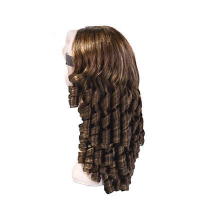 Black Beauty Hair 13X4 LACE Raw Hair SDD 350% Density Funmi wig P4/27  bouncy A Wig