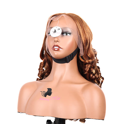 Black Beauty Hair Bouncy Loose Wave 13x4 Lace Front Wig 100% Human Hair Pre-Plucked  Vietnamese real hair Hair Transparent Lace For Women