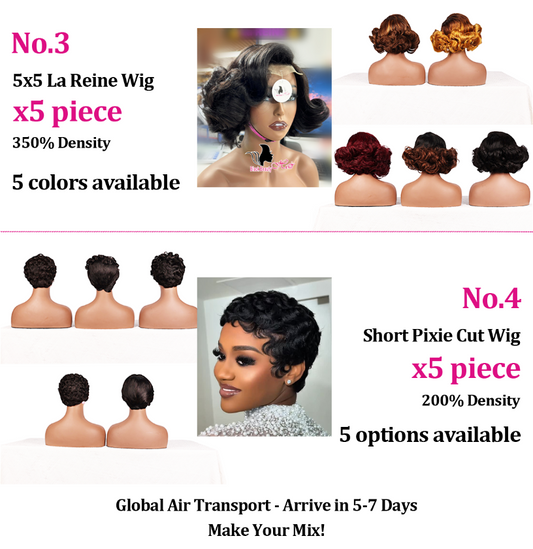 Black Beauty Hair 20 wigs Package-only$1399  100% Human Hair （ Shipping costs not included）