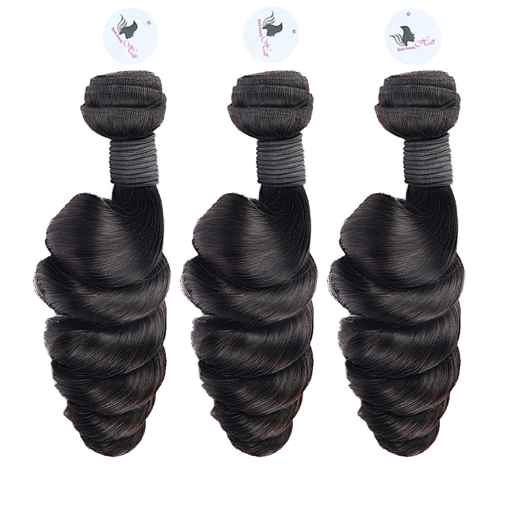 Black Beauty Hair Vietnam raw hair loose deep wave natural color bundle 3 bundle