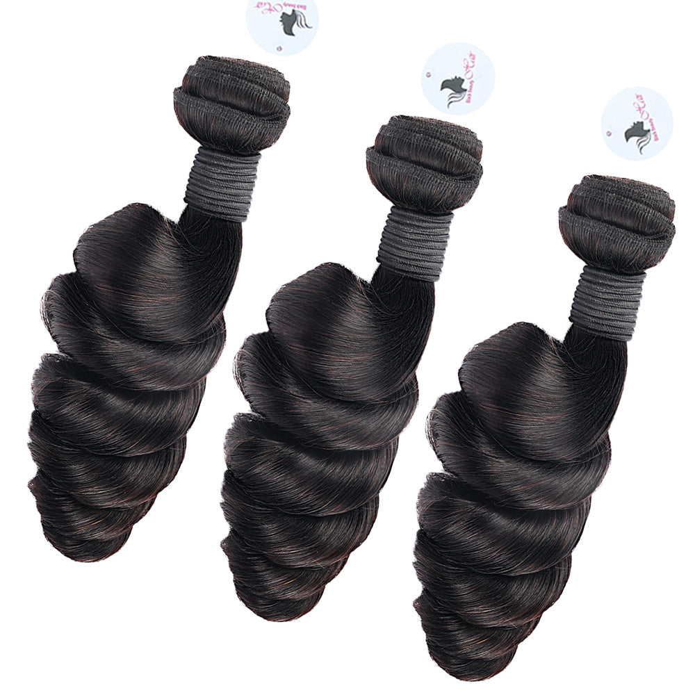 Black Beauty Hair Vietnam raw hair loose deep wave natural color bundle 3 bundle