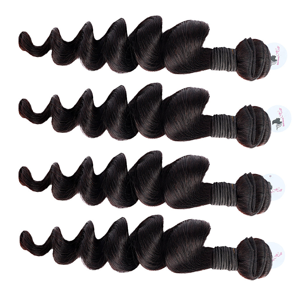 Black Beauty Hair Vietnam raw hair loose deep wave natural color bundle  4 bundle