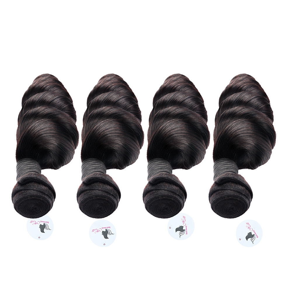 Black Beauty Hair Vietnam raw hair loose deep wave natural color bundle  4 bundle
