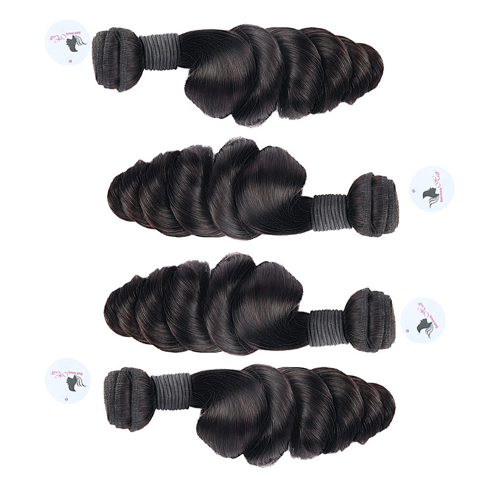 Black Beauty Hair Vietnam raw hair loose deep wave natural color bundle  4 bundle