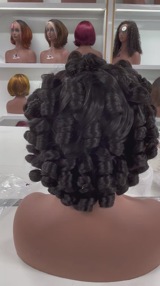 Black Beauty Hair  Heavy industry 300g Pop curl   Natural color