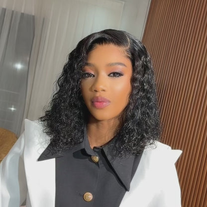 BlackBeautyHair 5×5 BBH lace closure Vietnam raw SDD 450% denisty Elan curl wig natural black